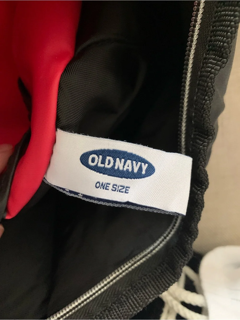 NEW & RARE Y2K Old Navy Red and Black Shoulder Bag for Men